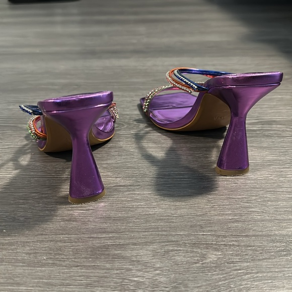 ZARA Rhinestone Strappy Sandals - Picture 8 of 12